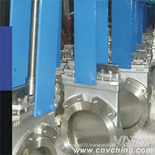 Non-Rising Stem Cast Iron Double Flanged Knife Gate Valve